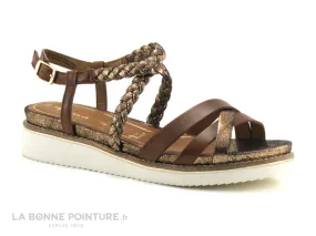 Achat chaussures Tamaris Femme Sandale et Nu-pieds, vente Tamaris 1-28207-22 nut - Marron - Bronze metal - Sandale