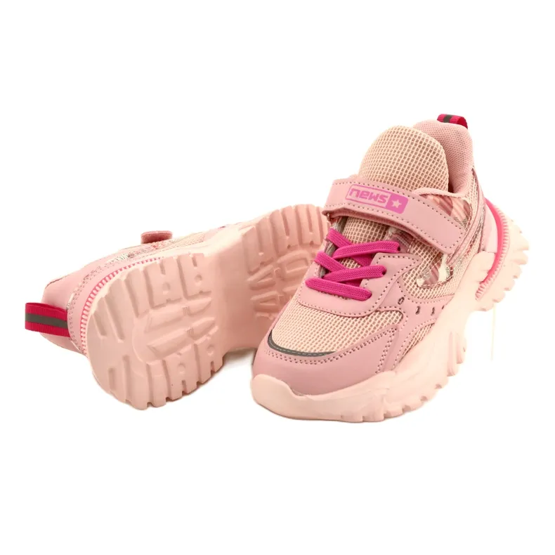 ADI Chaussures de Sport Avec Velcro NEWS 22DZ32-4931 Rose