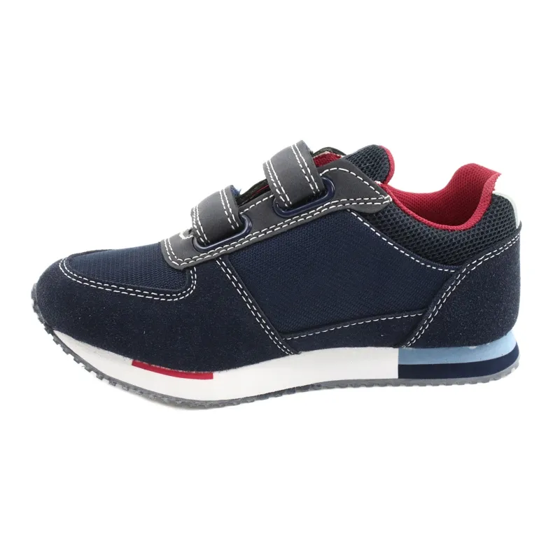 American Club Chaussures de sport américaines RH24 Navy rouge bleu marin