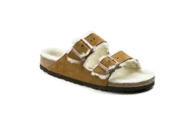 Birkenstock mules arizona en fourrure d¡¯agneau 1001128 marron