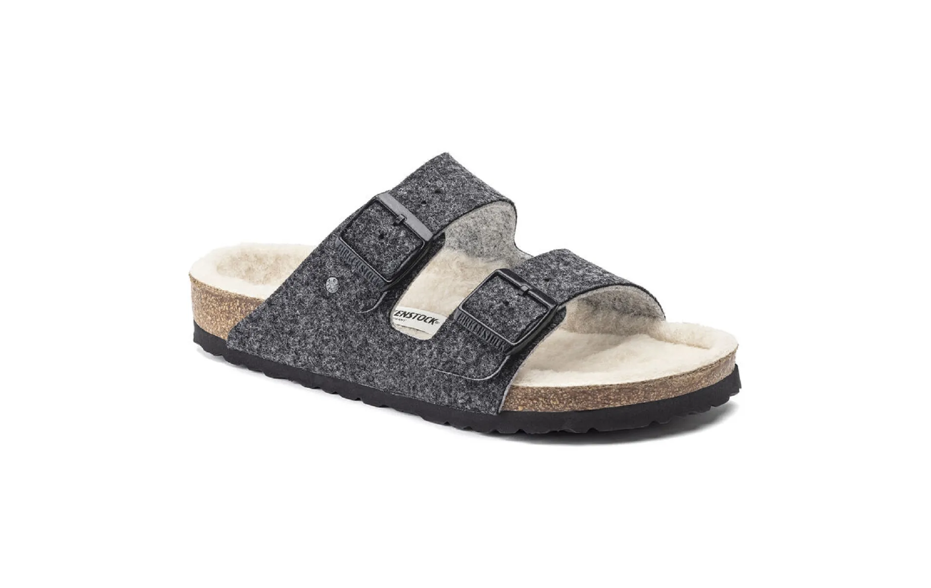 Birkenstock mules arizona feutre de laine 1019488 gris