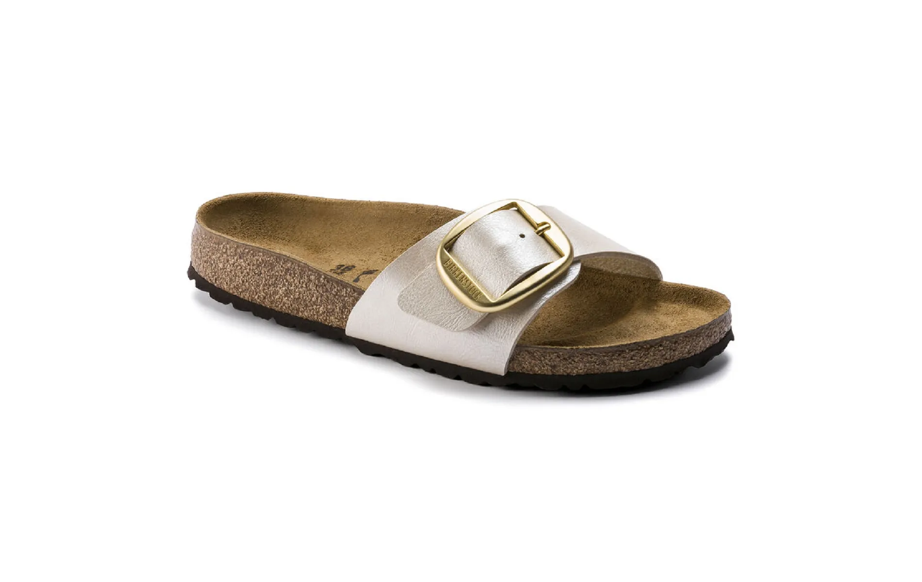 Birkenstock mules madrid big buckle bf 1015279 blanc