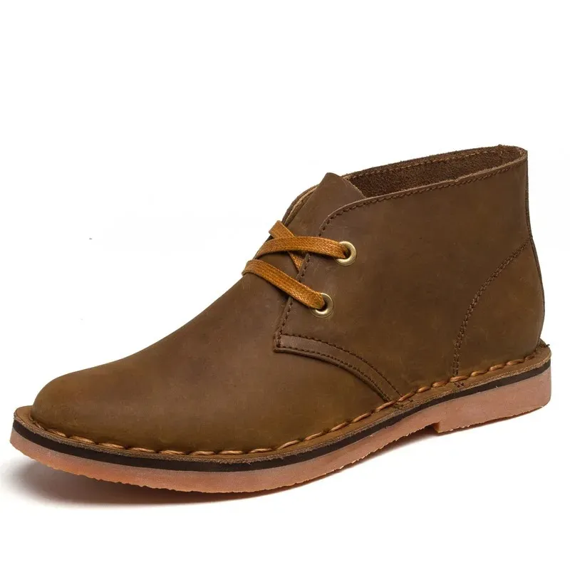 Bottes intemporelles pour hommes en cuir, confortables et résistantes 
