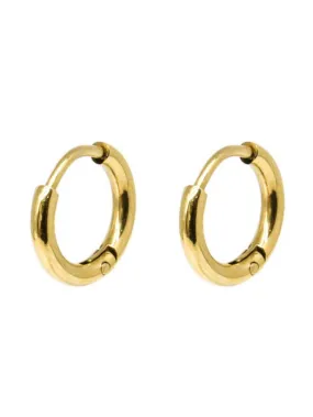 Boucle d'oreille acier doré Zag Bijoux