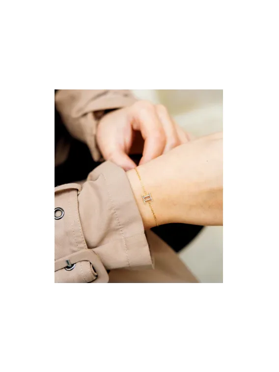 Bracelet acier doré Gemeaux Zag Bijoux