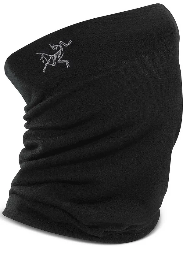 Cache-Cou Arc'teryx Unisex RHO Lightweight Wool Neck Gaiter Black