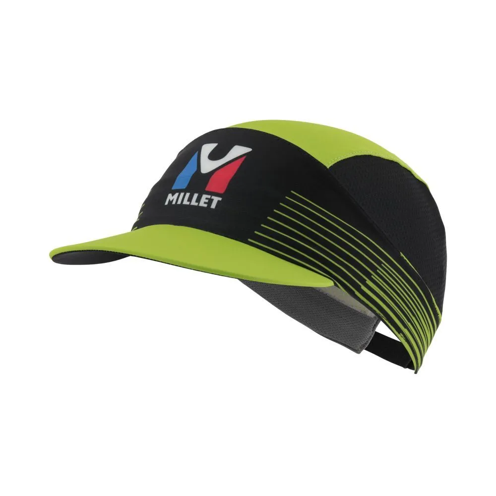 Casquette de running Trilogy Sky Cap - Noir Acid Green