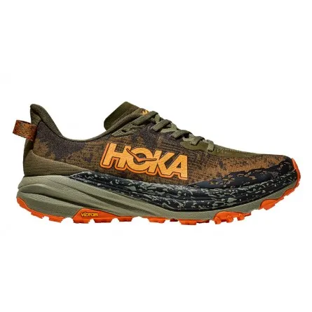 Chaussure trail homme Hoka Speedgoat 6 antique olive / squash