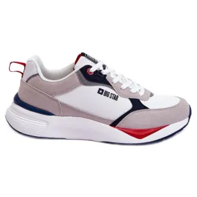 Chaussures de Sport Homme Memory Foam Big Star LL174235 Blanc-Gris blanche