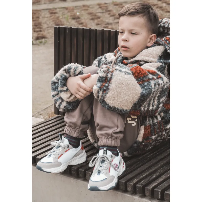 Chaussures de sport pour enfants Système de mousse à mémoire de forme Big Star JJ374269 Blanc blanche