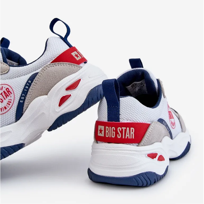 Chaussures de sport pour enfants Système de mousse à mémoire de forme Big Star JJ374269 Blanc blanche