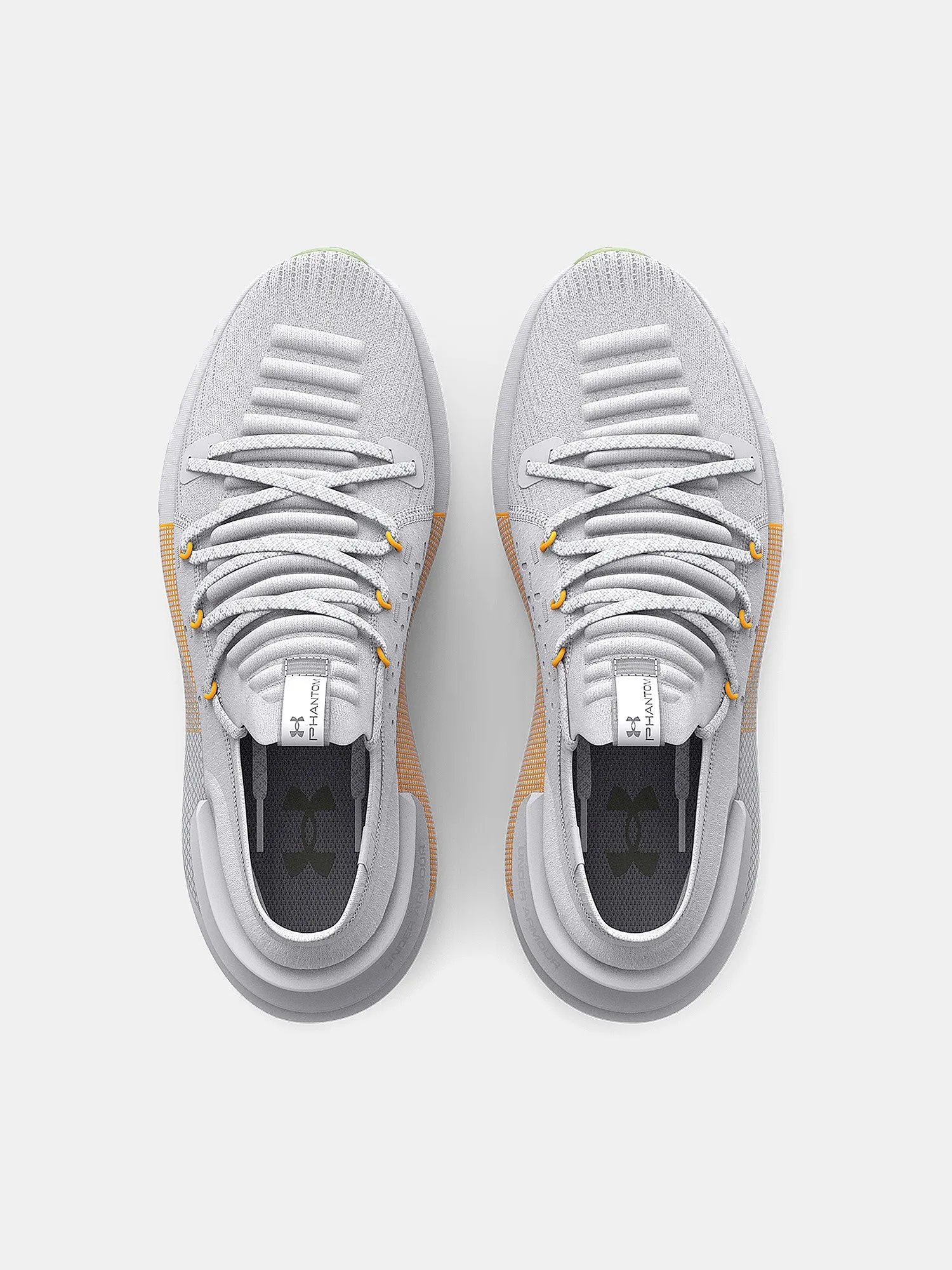 chaussures Under Armour Hovr Phantom 3 Launch - White/Yellow - women´s