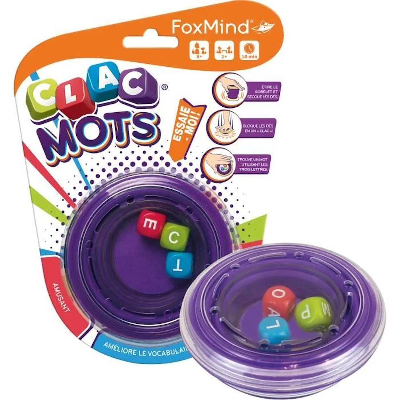 Clac Mots - Asmodee - Jeu de société violet - Asmodee