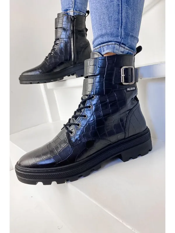 CULT 03 CROCO BLACK/CROCO - Palladium