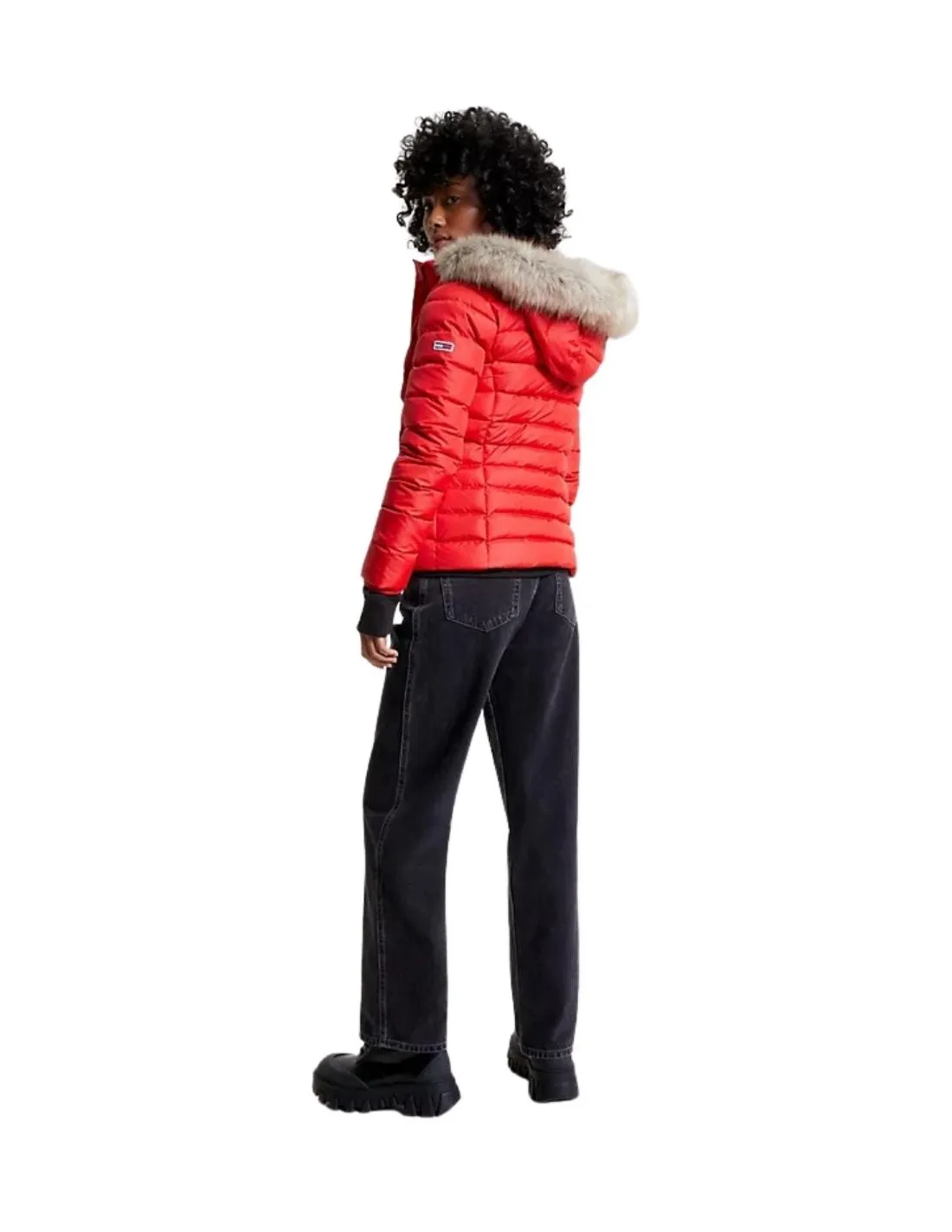 Doudoune Tommy Jeans Ref 54357 XNL Rouge