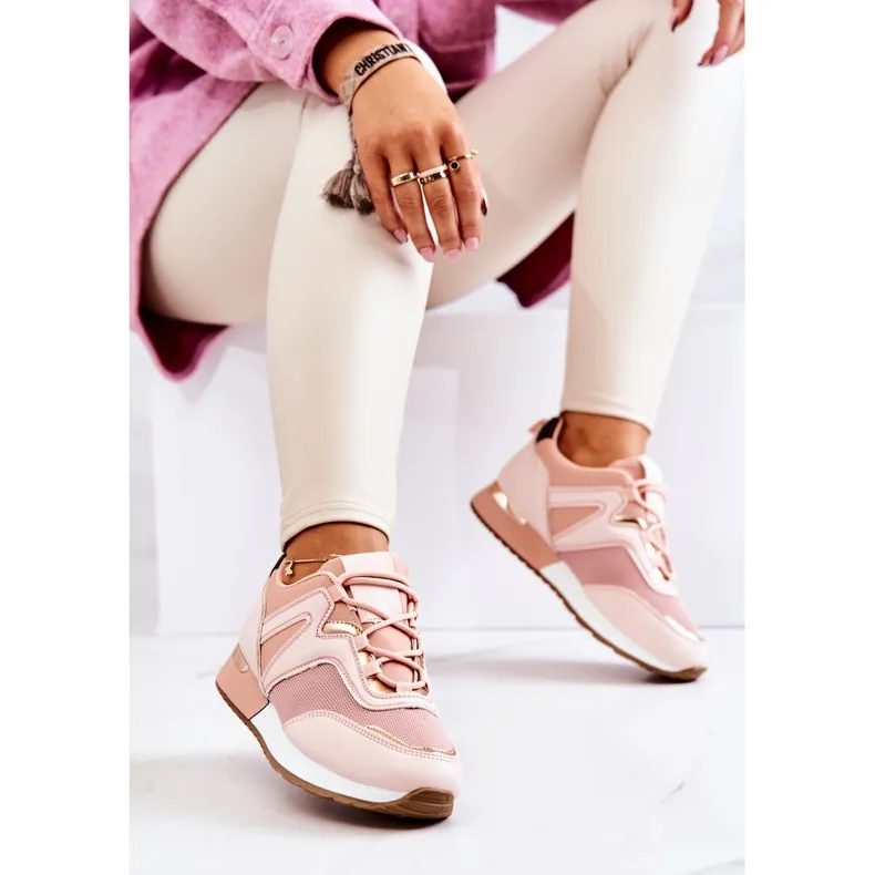 FS2 Chaussures de sport sur la plate-forme rose Ginevra