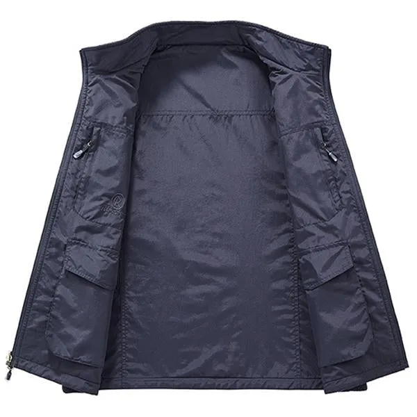 Gilet Vintage à Col Montant Vintage
