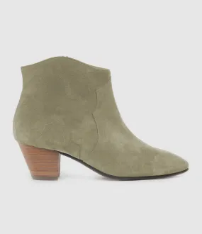 ISABEL MARANT Partager  Bottines Dicker Veau Velours Taupe  