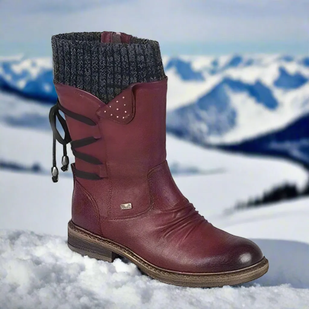 Kaelyn - Bottes de neige courtes à talon moyen