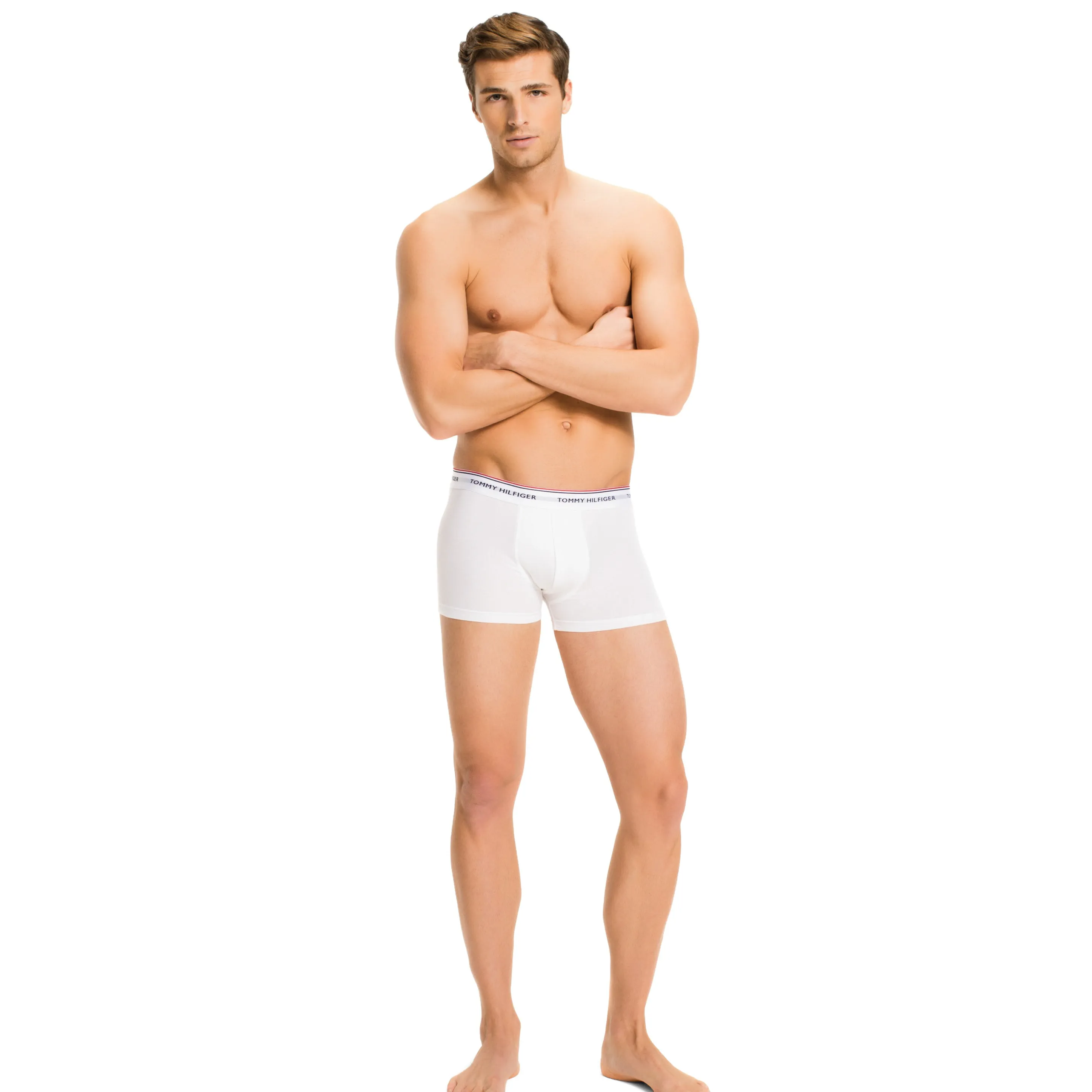 Lot de 3 boxers Cotton Stretch Tommy Hilfiger - blanc - Tommy Hilfi...