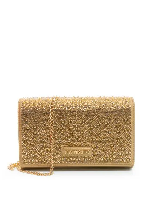 Love Moschino Hotfix Pochette Avec Bandoulière Champagne - Achetez À Prix Outlet!