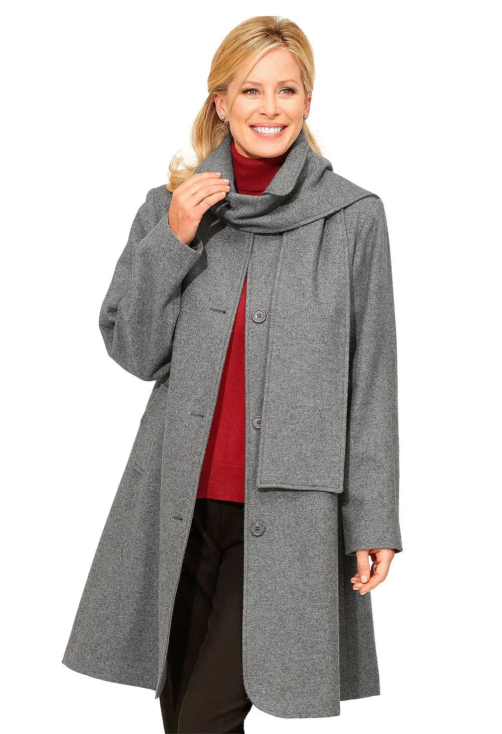 Manteau ample en laine