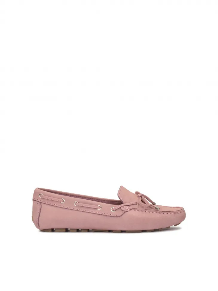 Mocassins confortables en nubuck beige