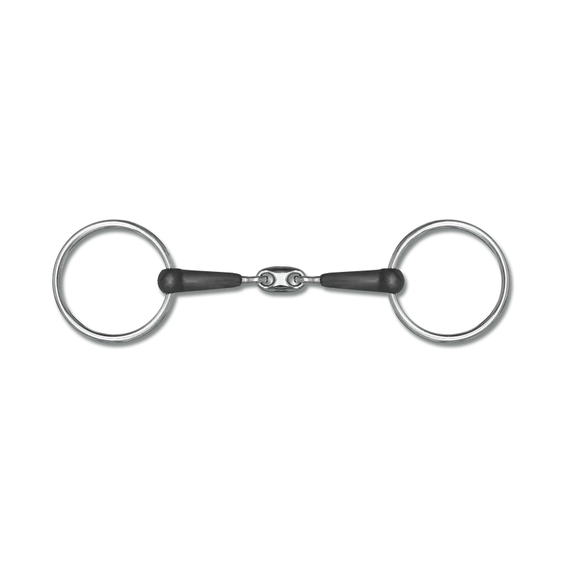 Mors deux anneaux double brisure caoutchouc - Waldhausen - WALDHAUSEN - Mors Simple - Equestra