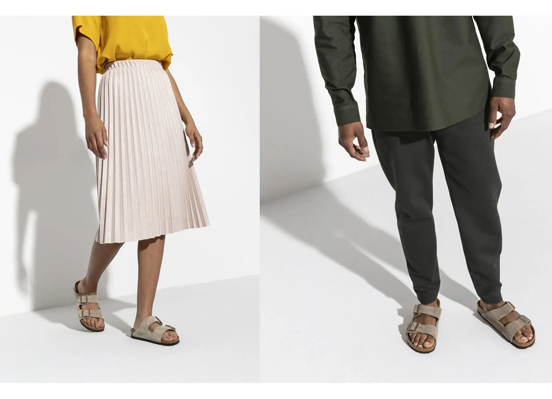 mules et sabots Birkenstock  Arizona suede w taupe 