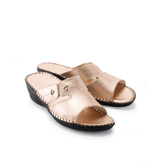 Mules Molly coloris doré