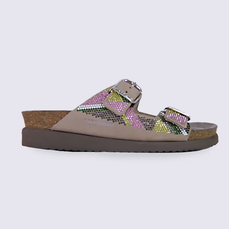 Mules pour femme Mephisto en cuir multicolore I Igert Chausseur & Maroquinier Dannemarie
