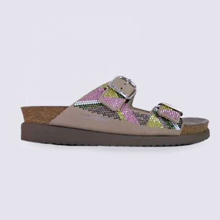 Mules pour femme Mephisto en cuir multicolore I Igert Chausseur & Maroquinier Dannemarie