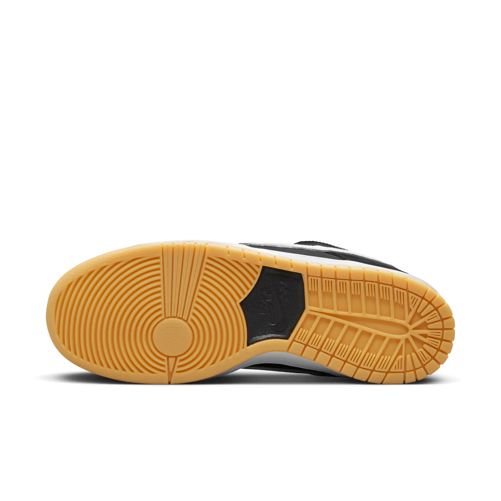 Nike SB Dunk Low Pro ISO black white black gum light brown