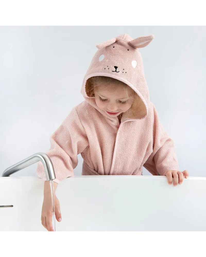 Peignoir de bain Mrs Lapin personnalisé
