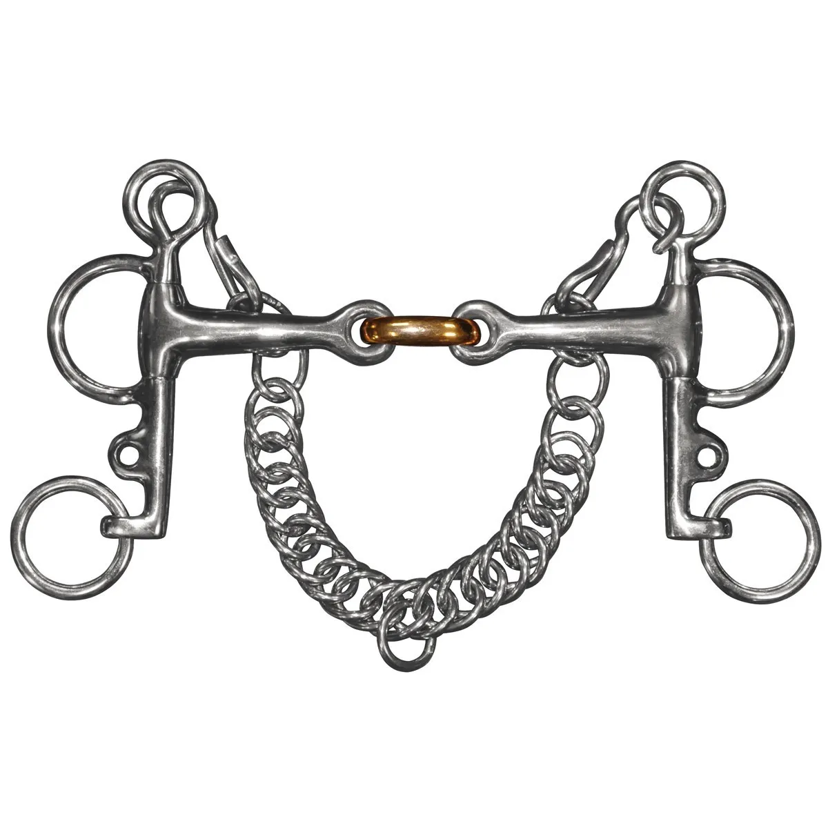 Pelham double brisure branches courtes Privilege Equitation pour Cheval et Poney