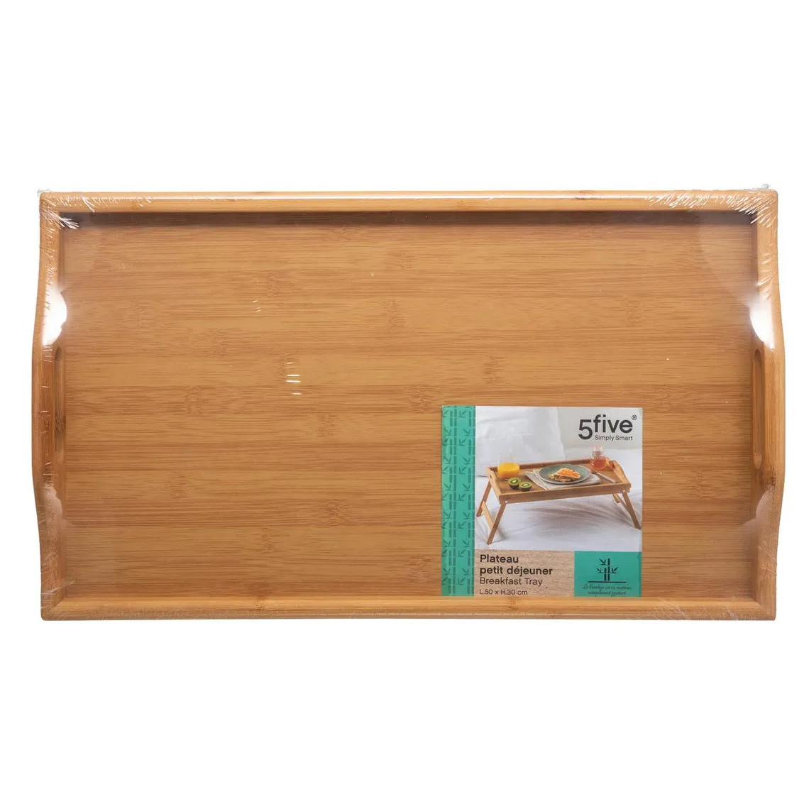 Plateau 51x38 cm avec pieds bambou | 3 Suisses