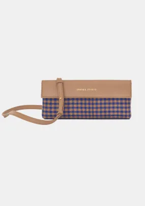 Pochette en cuir et Krama - Sokhaya Midnight Trees – Label AÉ Paris