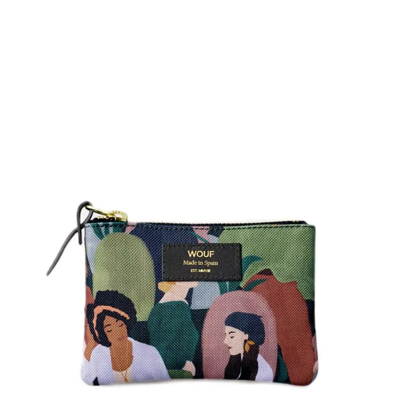 Pochette small Wou 14 cm Gina - Imprimé femmes multicolores