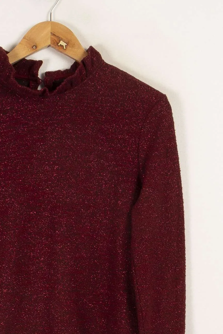Pull bordeaux brillant - Taille M/38