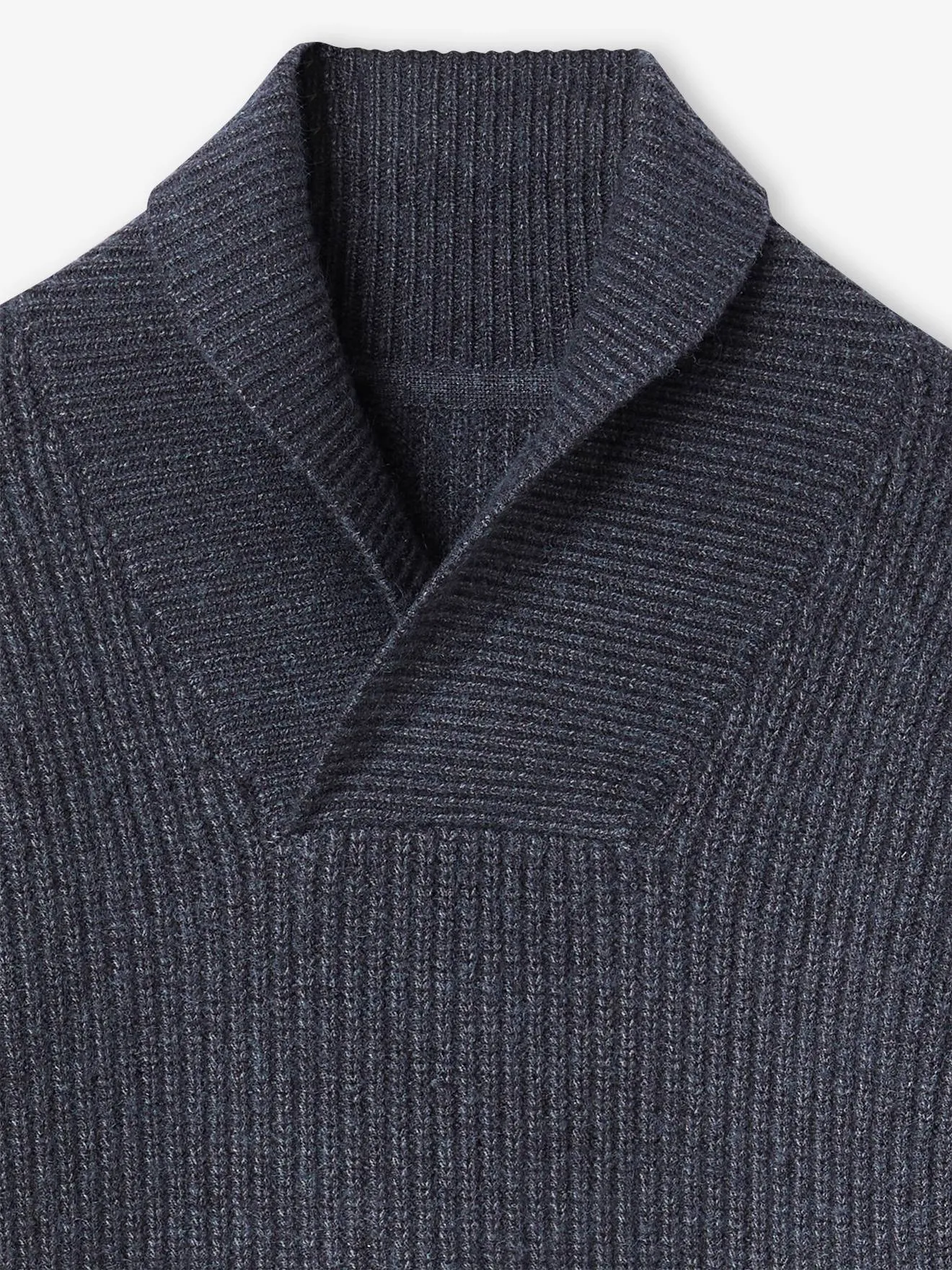 Pull col montant croisé garçon gris chiné - Vertbaudet