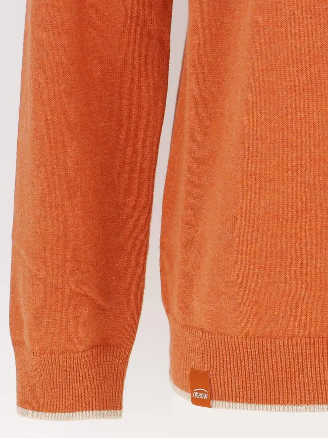Pull essentiel logo brodé orange homme - Oxbow | wimod