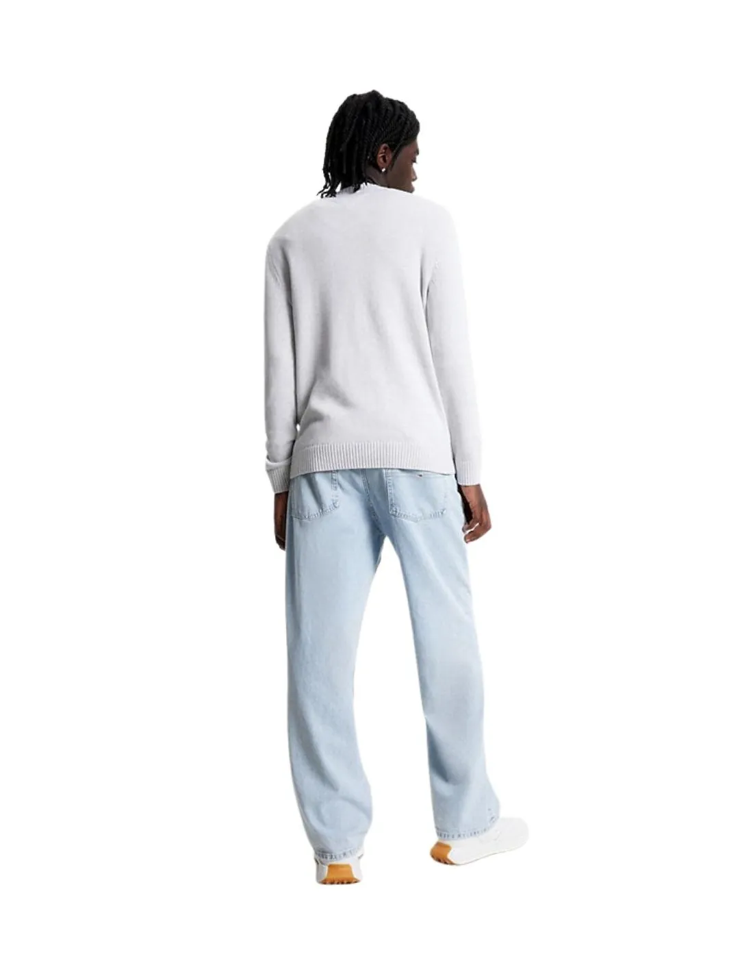 Pull Tommy Jeans homme Ref 61493 Gris