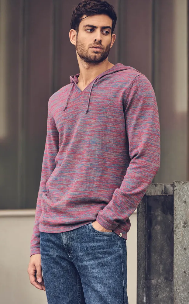 Pull à capuche en maille