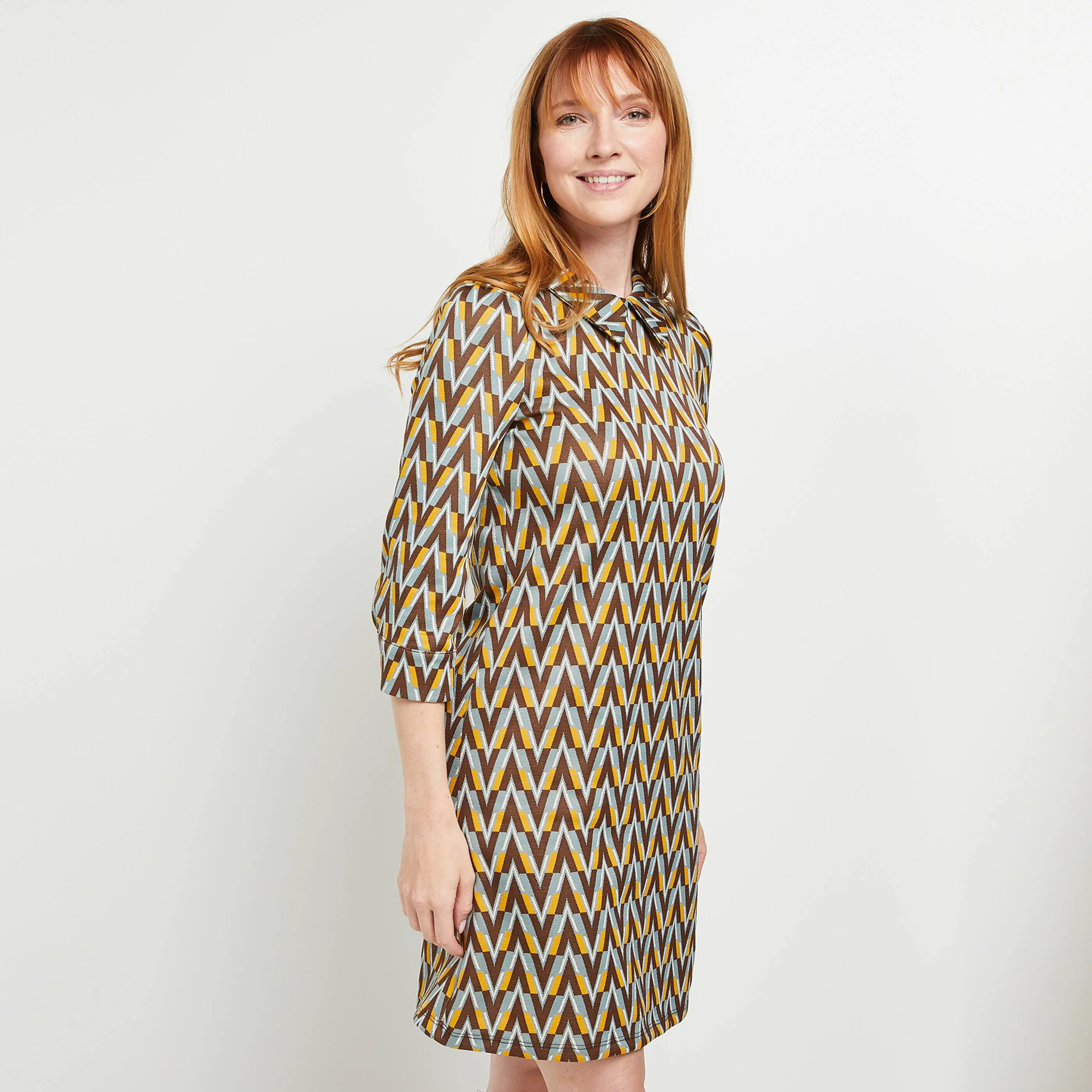 Robe en maille jacquard