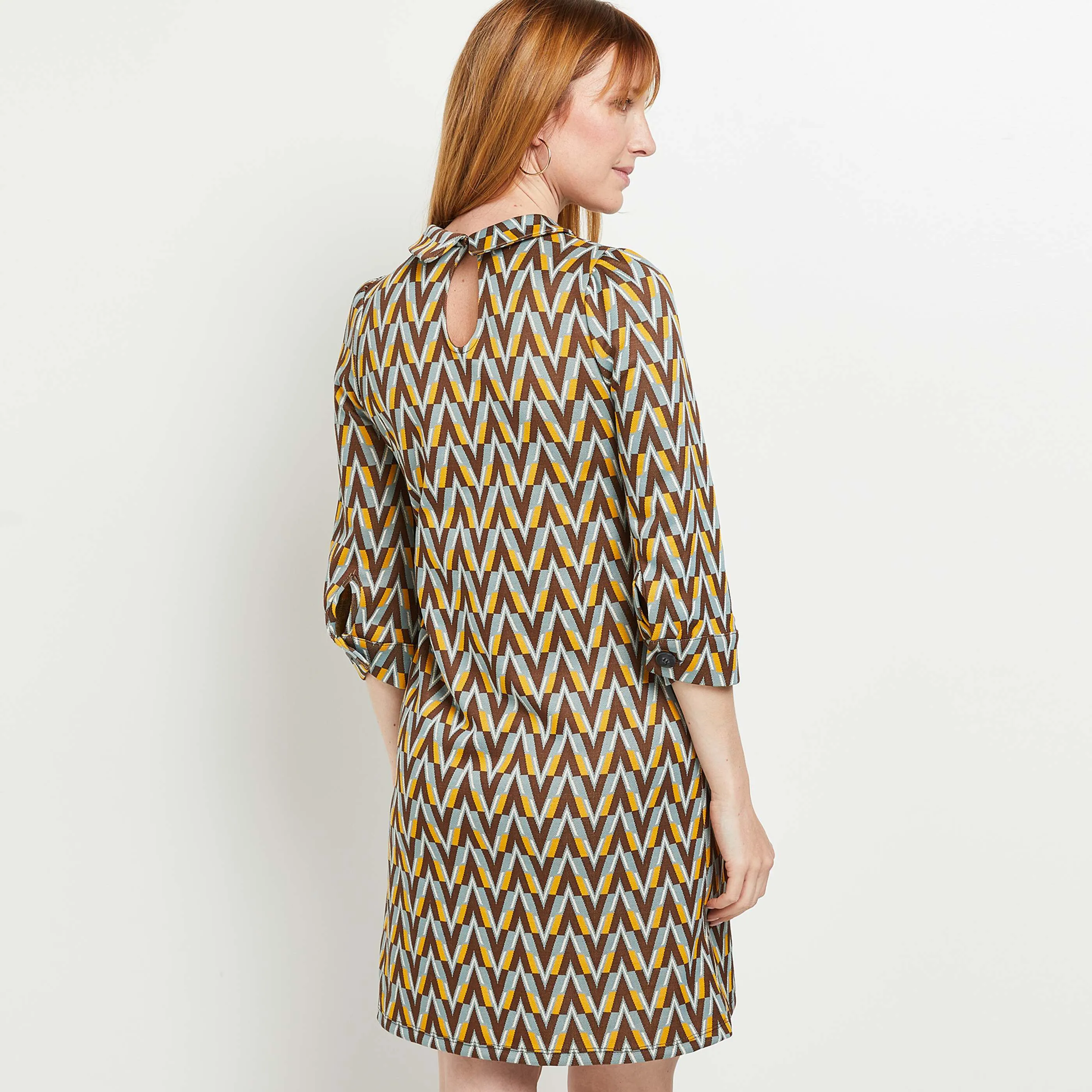 Robe en maille jacquard