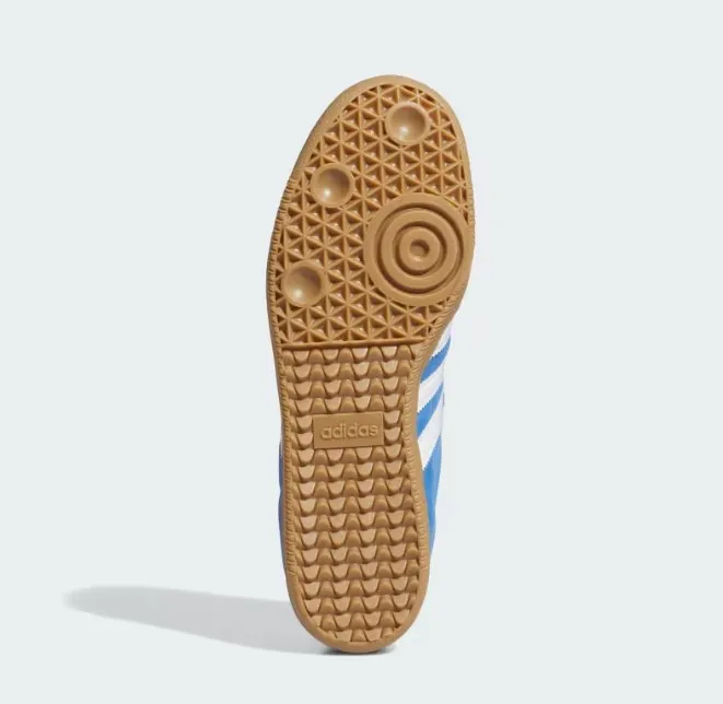 Side-Shore - samba adv blue bird cloud white gold metallic adidas skateboarding - women women - side-shore