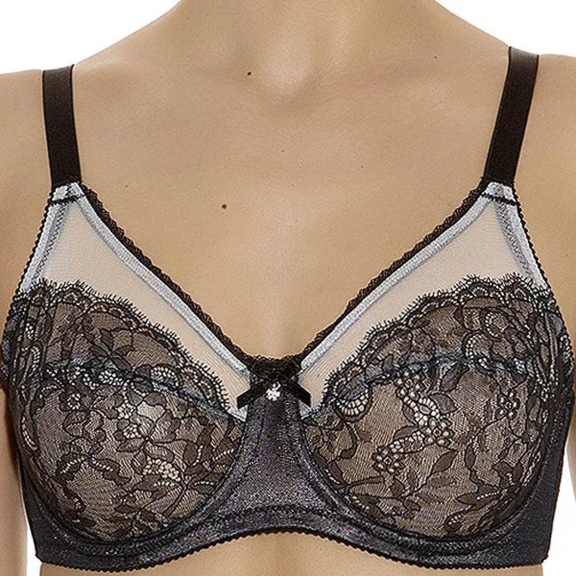 Soutien-gorge bonnets entiers Wacoal RETRO CHIC black-Wacoal noir | 3 Suisses