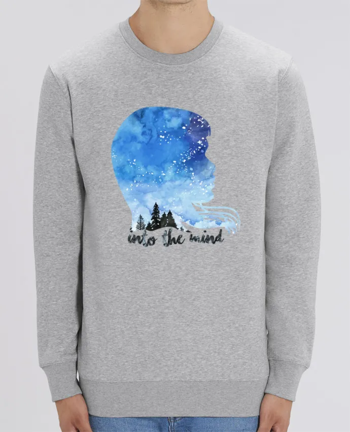 Sweat-shirt PROFIL AQUARELLE NUIT -INTO THE MIND Par icône