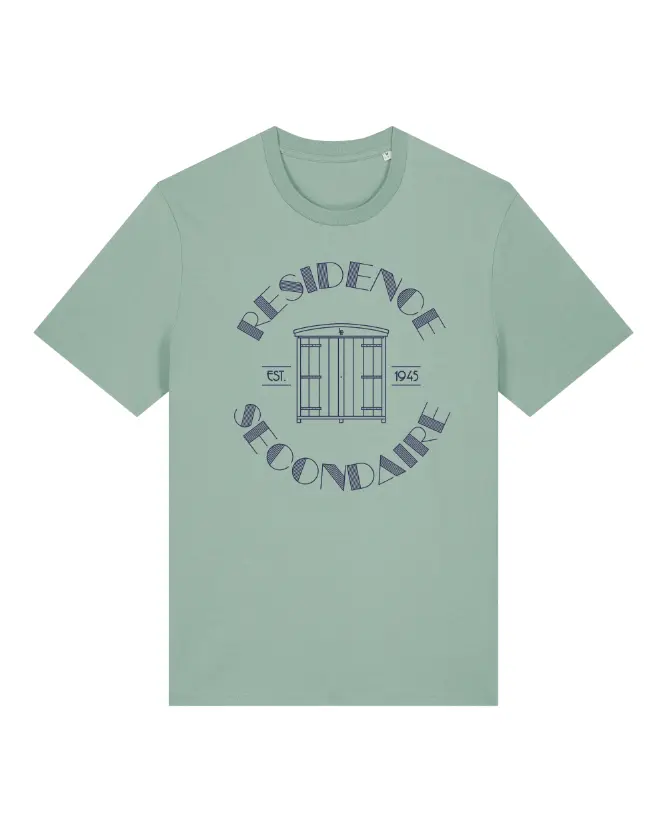 T-shirt Bio Cabane Aloé (Indigo)