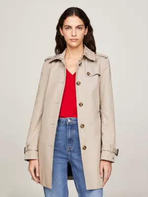 Trench-coat droit | Gris | Tommy Hilfiger